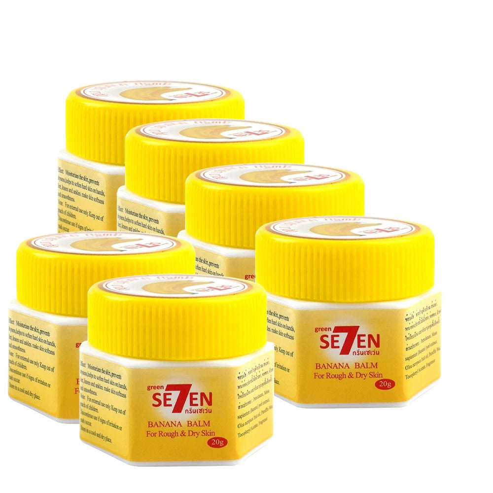 Ultra Moisturizing & Cracked Heel Care With Banana Extract For Dry, Rough Feet Overnight Renewal 20g/bottle Oasis Select 6pcs 20g