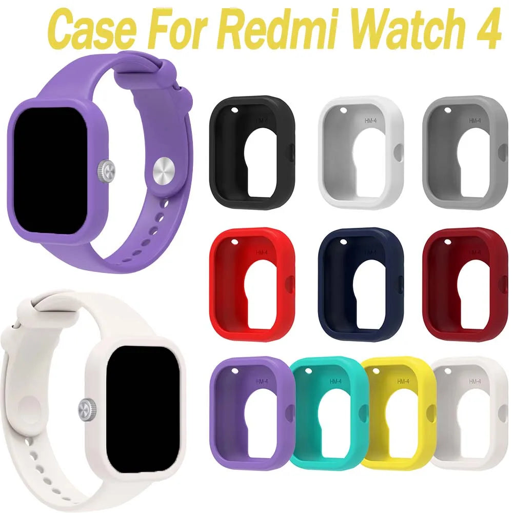 Redmi Watch 4 Silicone Case – Shockproof Protective Bumper Smartwatch Case Oasis Select