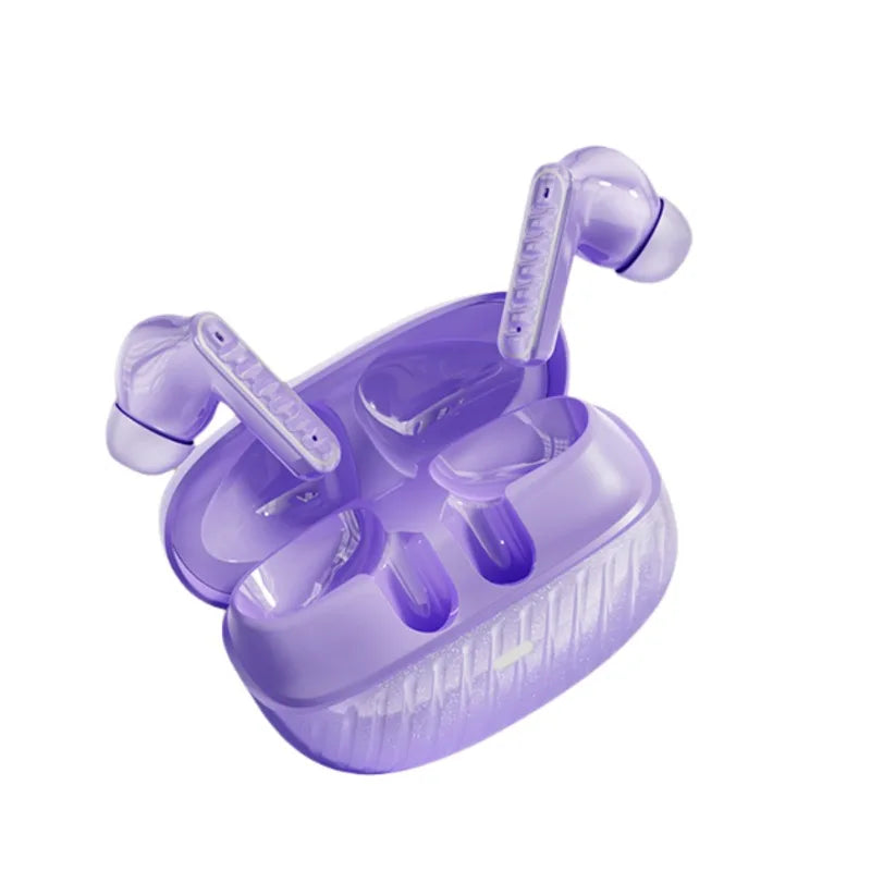 Bluetooth TWS Wireless Bluetooth Earphones Ultra-low Latency Dual Microphone ENC Noise Cancelling in Ear Bluetooth Earphones Oasis Select purple