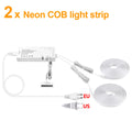 24V COB Neon Tape No Flicker Soft light,with Door Induction Swtich,Closet Door Light Auto Turn On,For Cabinet Night Lighting Oasis Select 2PCS LED Strip WHITE US Plug|3m