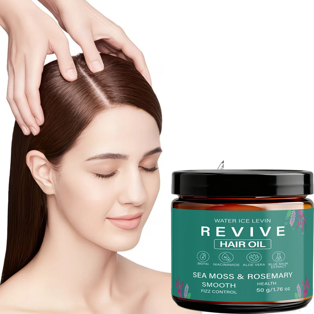 Sea Moss & Rosemary Hair Oil – Biotin, Keratin & Caffeine Hair Treatment Oil Oasis Select