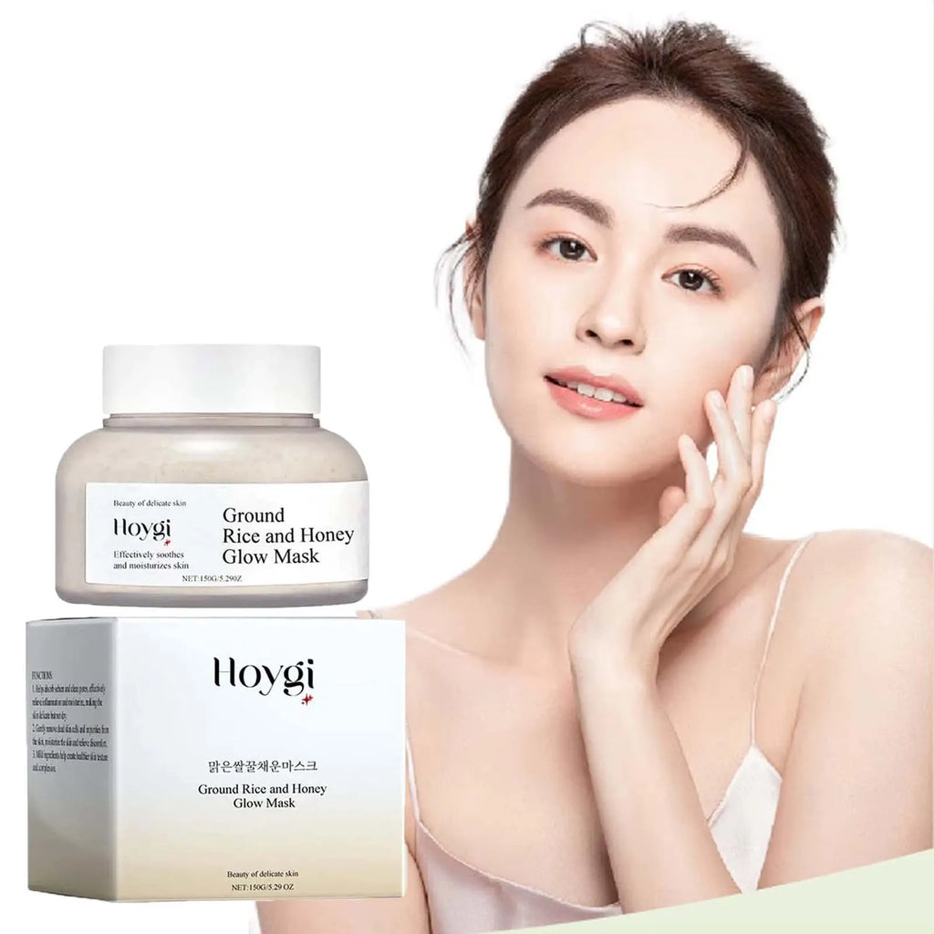Rice & Honey Face Mask Moisturizing Fade Dark Spot Hydrating Repair Brightening Shrink Pore Hydrating Mask Glowing Skin Care Oasis Select