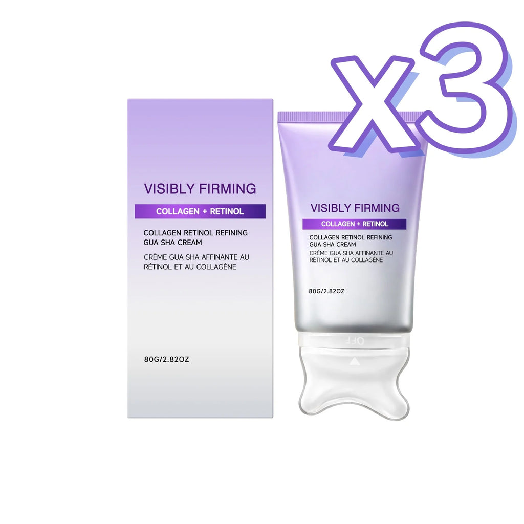Instant Lifting Face Cream Sculpting Contour Gua Sha Cream Retinol Collagen Lift Sagging Skin Face Cheek Neck Scraping Therapy Oasis Select 80g boxed x3