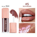 8-Color Liquid Light Glitter Lip Glaze Long-lasting Deep Moisturizing Lip Gloss Reduce Lips Lines Slight Shimmer Makeup Lip Oil Oasis Select 5rich brown