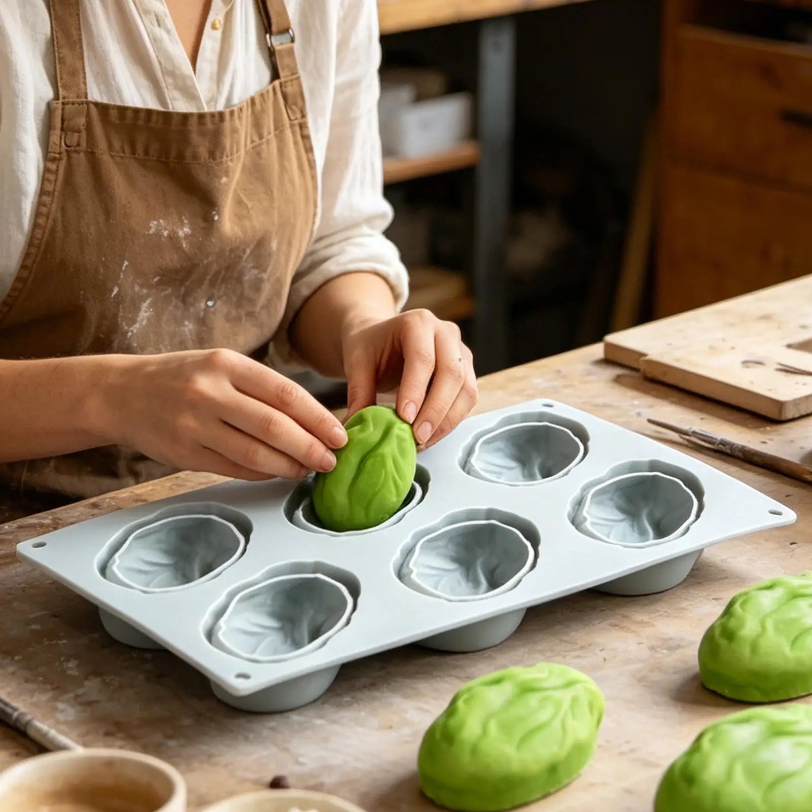 Silicone Baking Molds nut Coffee Bean Mousse Mold DIY Candles Chocolate Ice Mould Kitchen Cake Decor Baking Molds Oasis Select