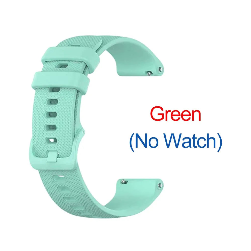 Silicone Watch Band 18/20/22mm – Garmin, Amazfit, Samsung & More Silicone Watch Band Oasis Select Minr Green 18mm