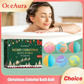 Christmas Colorful Bath Balls Foot Spa Deep Moisturizing Skin Relaxing Reduce Dryness Kids Gifts Bubble Rosemary Bath Ball Bombs Oasis Select 180g Boxedx2pcs