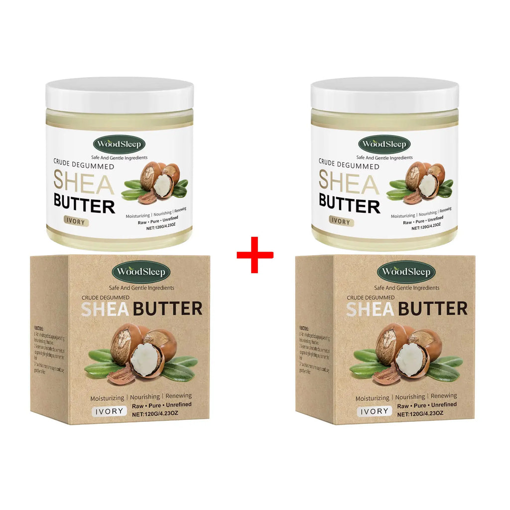 WOODSLEEP Shea Butter Body Cream – Moisturizing & Brightening Body Butter Cream Oasis Select 240g boxed