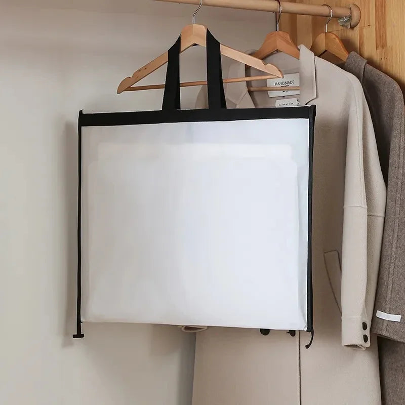 New Thickened Wedding Dress Dust-proof Bag Waterproof Coat Hanging Storage Bag Household Suit Jacket Protective Cover Oasis Select