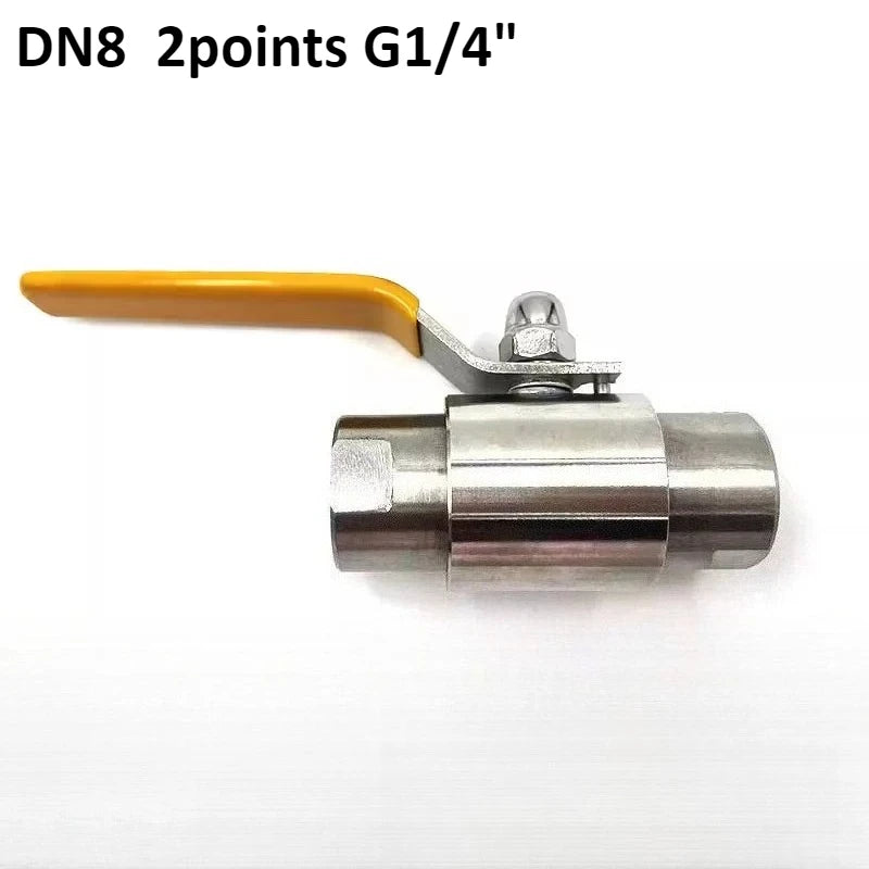 Stainless Steel 304 Ball Valve 2 3 4 6 Points DN8 10 15 20 25 High Pressure Straight Through with Double Internal Thread Oasis Select DN8 2points 304 Stainless steel