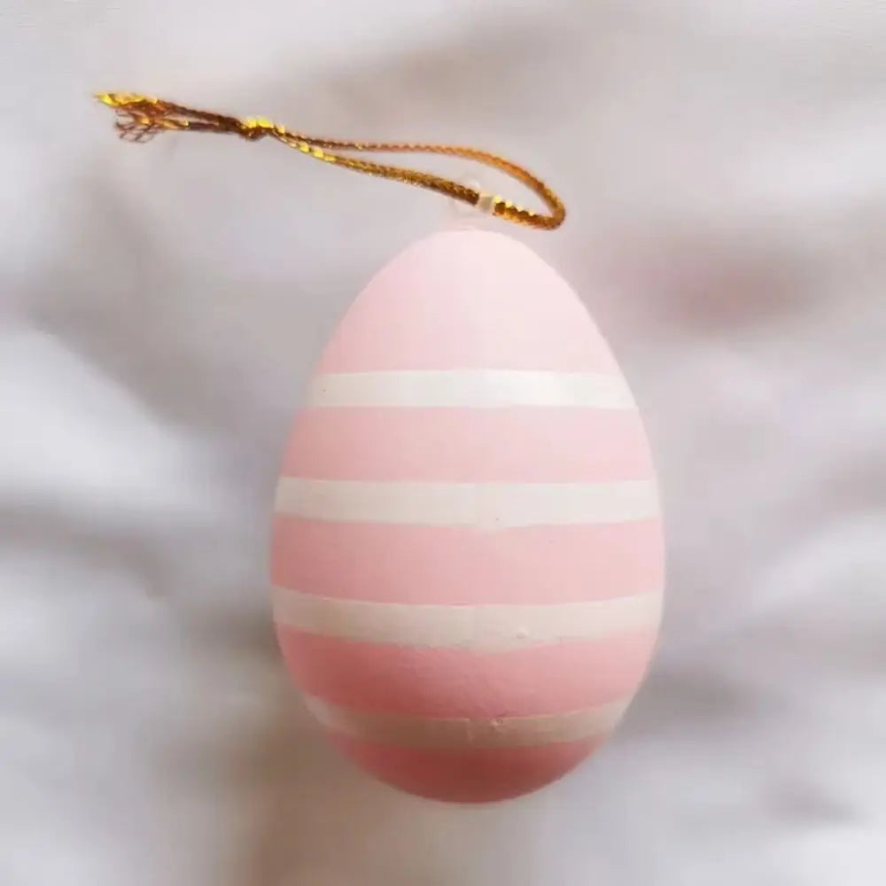 12-Piece Hand Painted Cartoon Easter Egg Hanging Ornaments