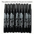5/10pcs Waterproof Permanent Markers, Large Capacity Black Ink, Oil-Based, Ideal for Office & Marketing Use 마카펜 Oasis Select 10pcs