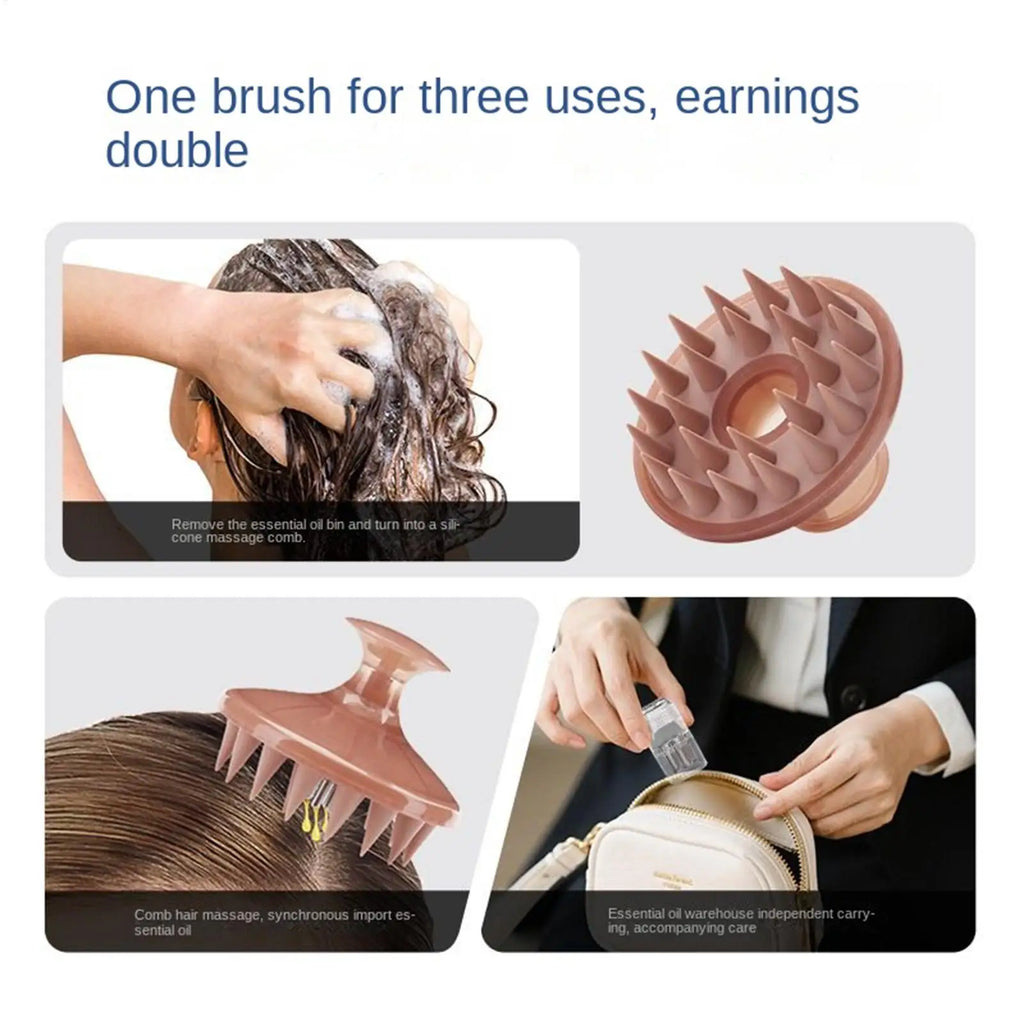 Silicone Scalp Massager Shampoo Brush Hair Stimulator Brush Bath Massage Brush Scalp Massager Hair Shower Brush Oasis Select