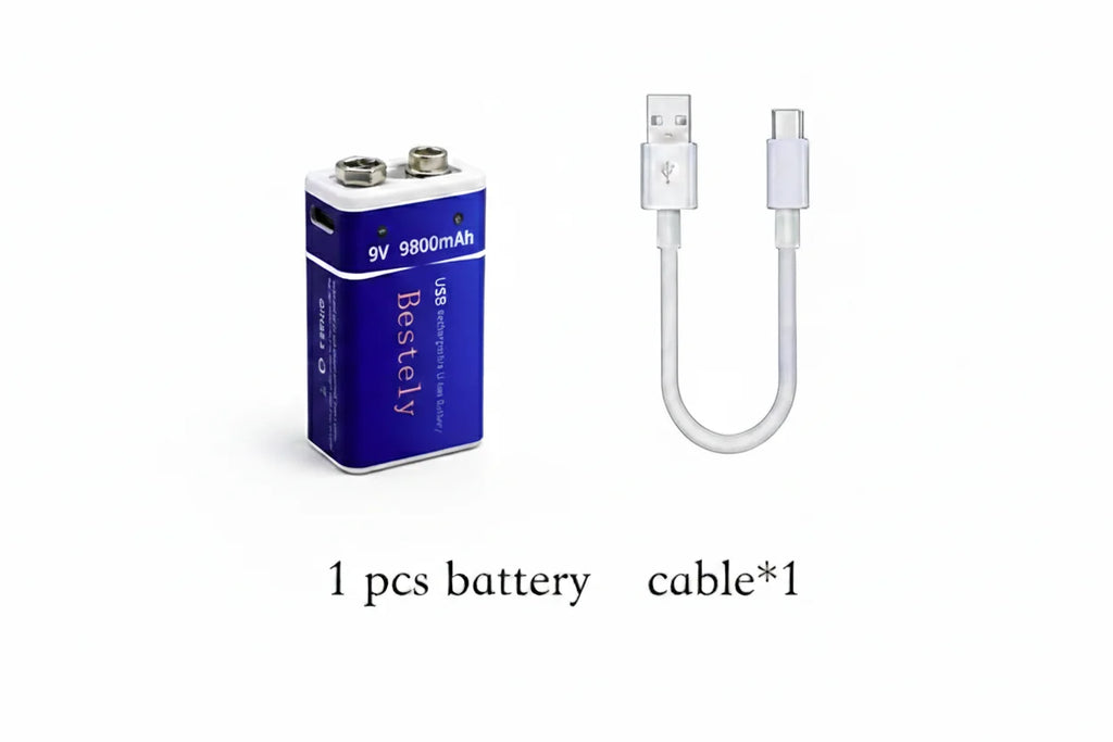 wide selling Long Cycle Life, Safe & Reliable 9V rechargeable li-ion battery for daily electronic devices Oasis Select 1 PCS Battery