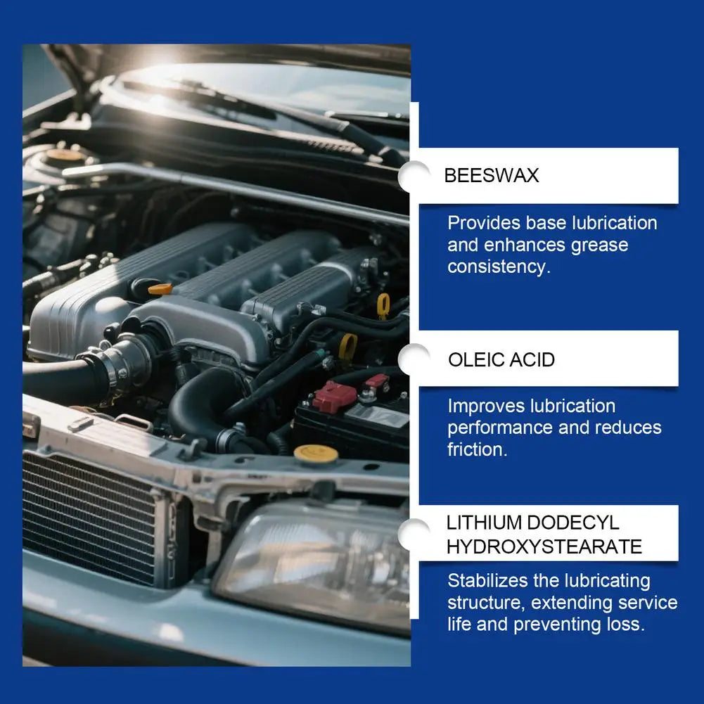 White Grease Lithium High-Temperature Resistance Vehicle Lube Auto Gear Lubricating Cream Automotive Grease Lithium-based Grease Oasis Select