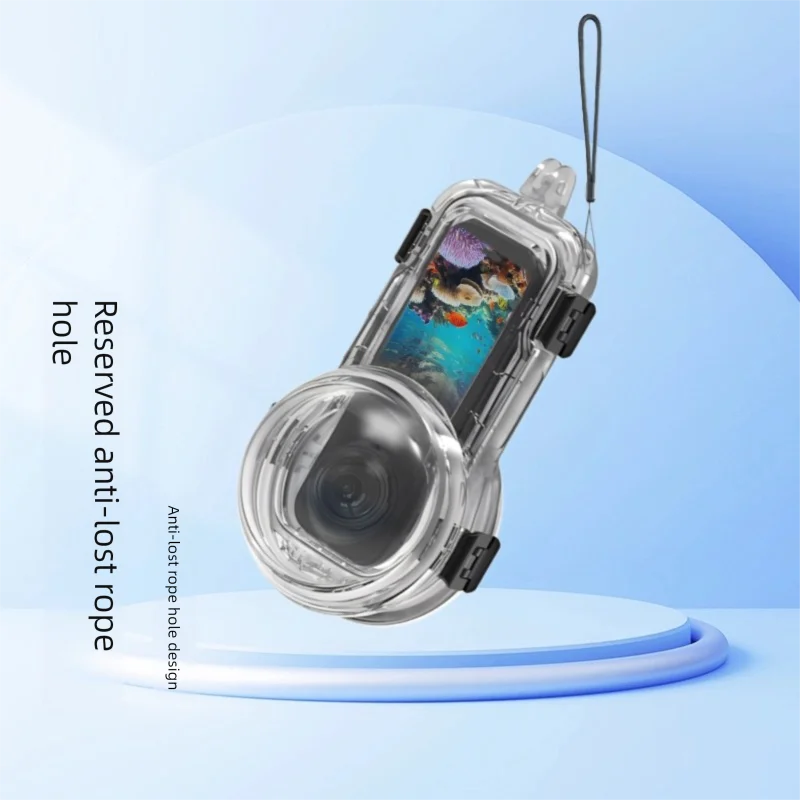 50M Waterproof Dive Housing for Insta360 X5 | 360° Clear Case
