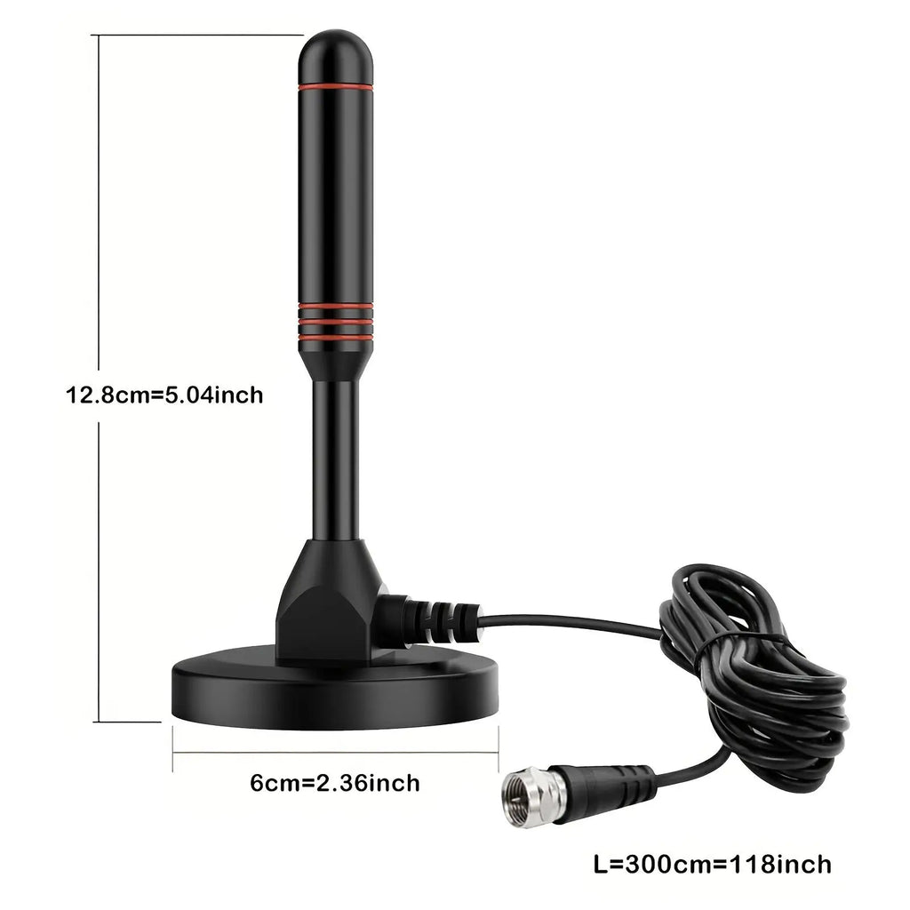 Indoor/Outdoor Digital TV Antenna with Amplifier Vehicle-Mounted Terrestrial Wave DTMB DVB-T2 Antenna for Clear TV Reception Oasis Select