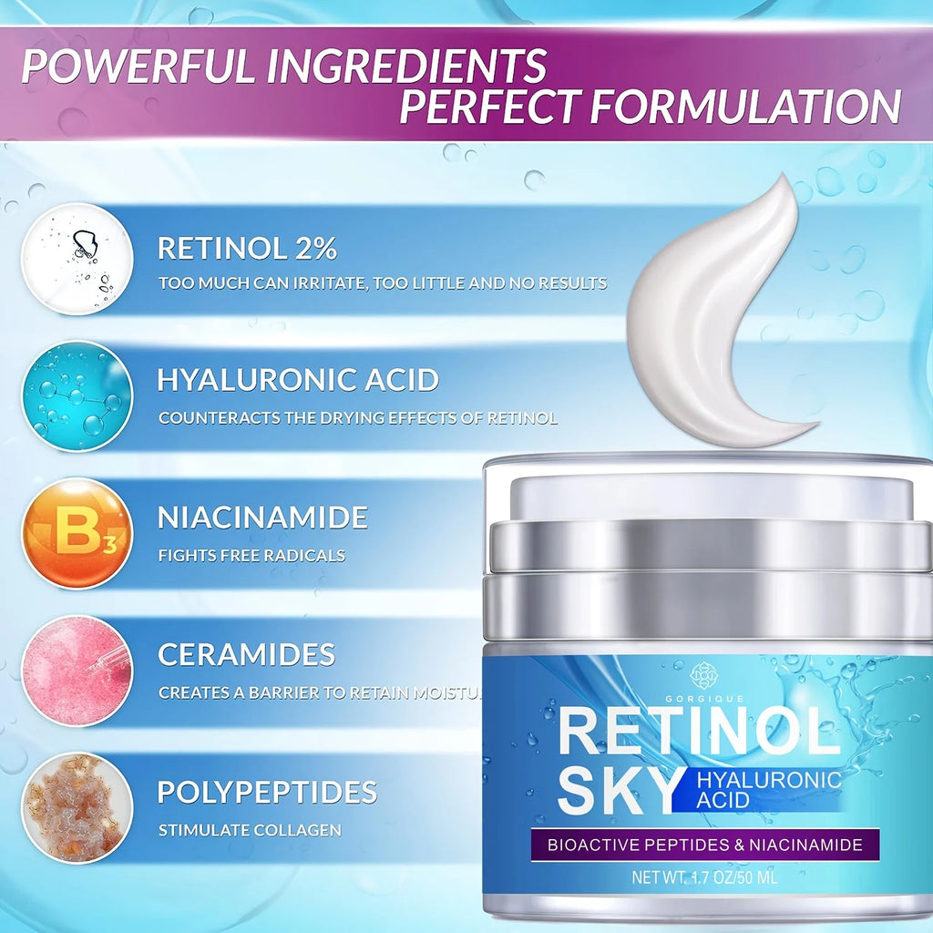 GORGIQUE Sky Night Cream – Hyaluronic Acid & Niacinamide 50ml