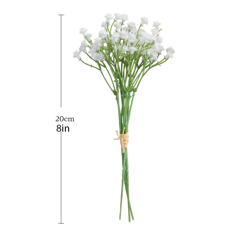 White Babys Breath Flowers Artificial White Fake Flowers Gypsophila DIY Floral Bouquets Arrangement Wedding Home Decor Oasis Select