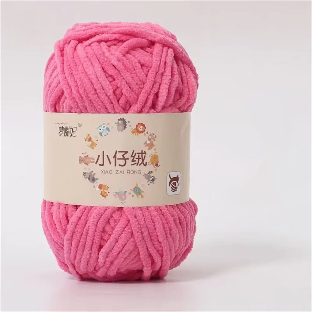 50g Milk Cotton Chunky Yarn – Soft Velvet Knitting & Crochet