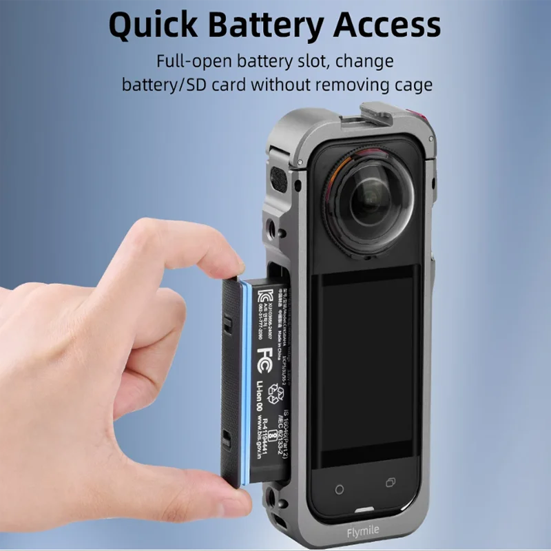 Insta360 X5 Metal Cage Kit – Frame, Lens Guard & Cover