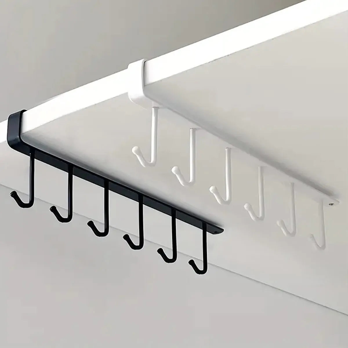 1pc/2pcs,Iron keychain display rack, multifunctional storage rack, accessory storage and jewelry rack, kitchen hook Oasis Select 2pcs Black-White