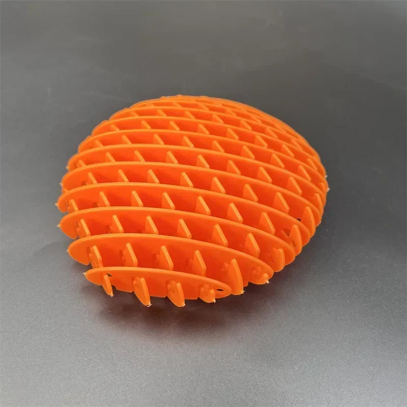 DIY Mesh Stretchable ElasticMesh Toy Unique Puzzle Release and Decompression Deformation Worm Popit, Elastic Mesh Toy Oasis Select 10cm orange