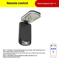 Solar - Powered Folding Outdoor Courtyard Wall Lamp with Human - Body Sensor and Wall - Washing Function Oasis Select 3 tungsten wall lamp 5W