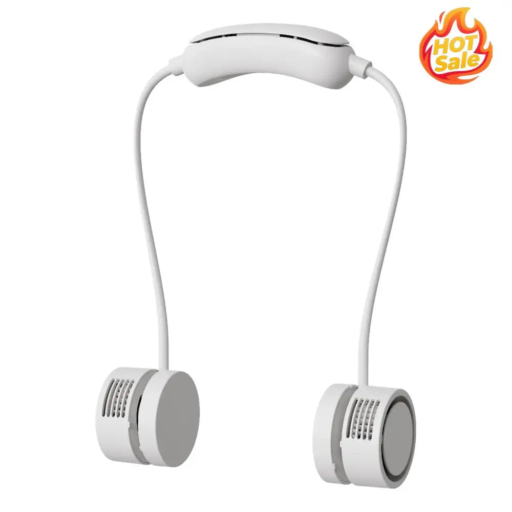 Portable Neck Fan 3 Speeds 360 Cooling Hands Free Personal Wearable Bladeless Fan Rechargeable for Travel Outdoor Indoor Oasis Select