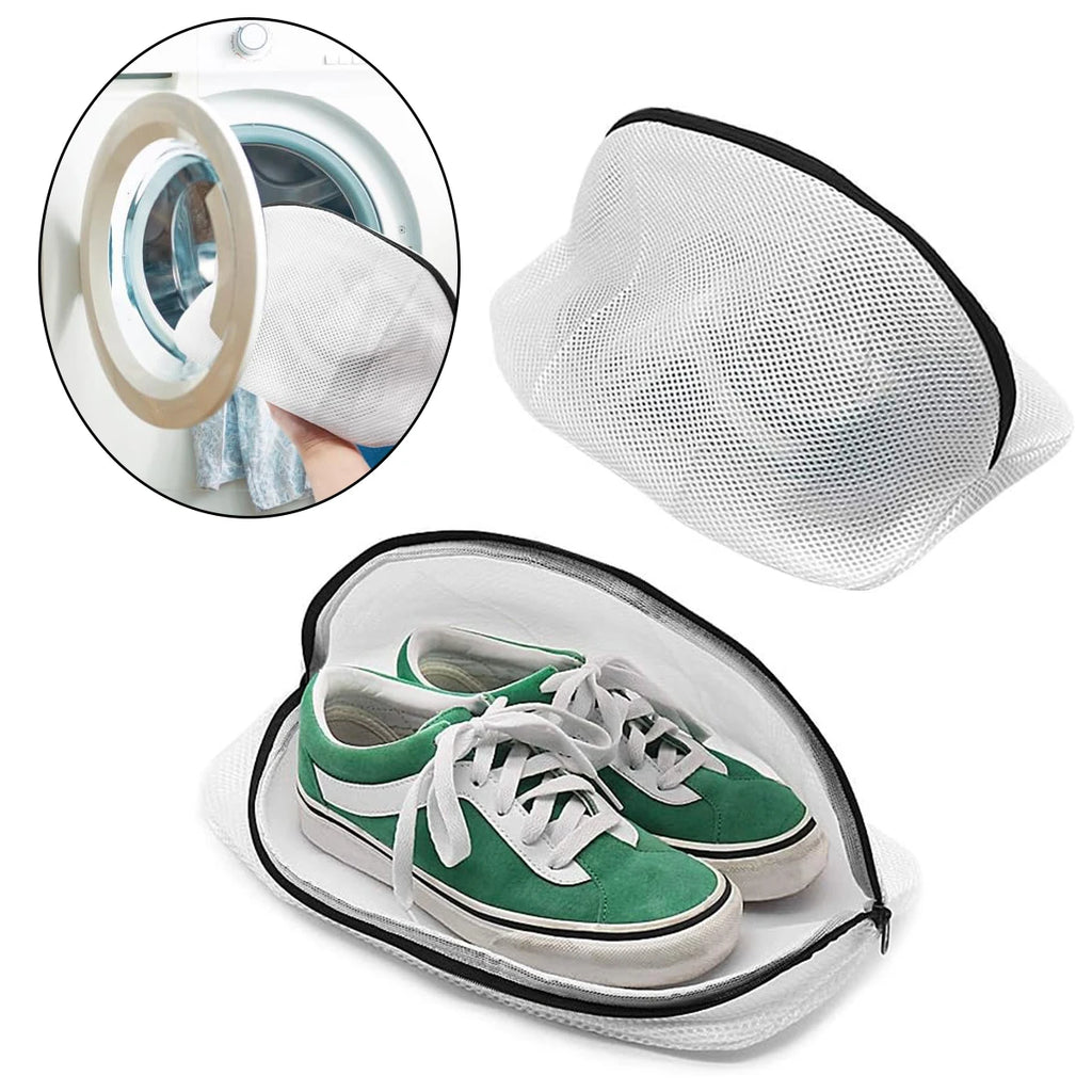 1/2/4 PCS Machine Washable Shoe Bag Anti-Deformation Laundry Mesh for Sneakers Protects Shoes Washer Compact Travel Laundry Tool Oasis Select