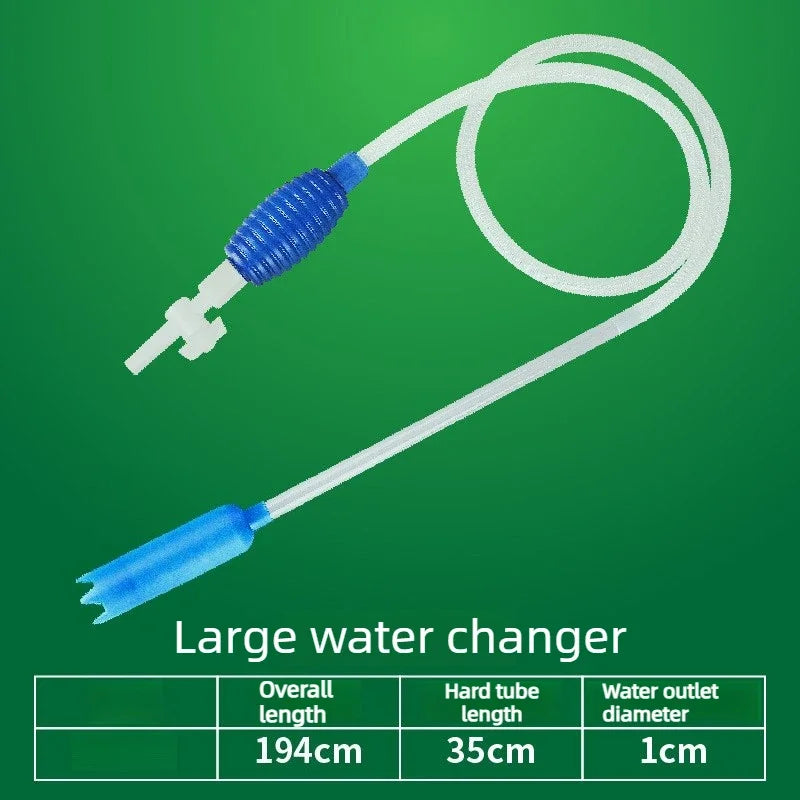 Aquarium Siphon Vacuum Cleaner Manual Gravel Cleaner Water Changer Fish Tank Syphon Pump Safe Cleaning Tool Accessories Oasis Select