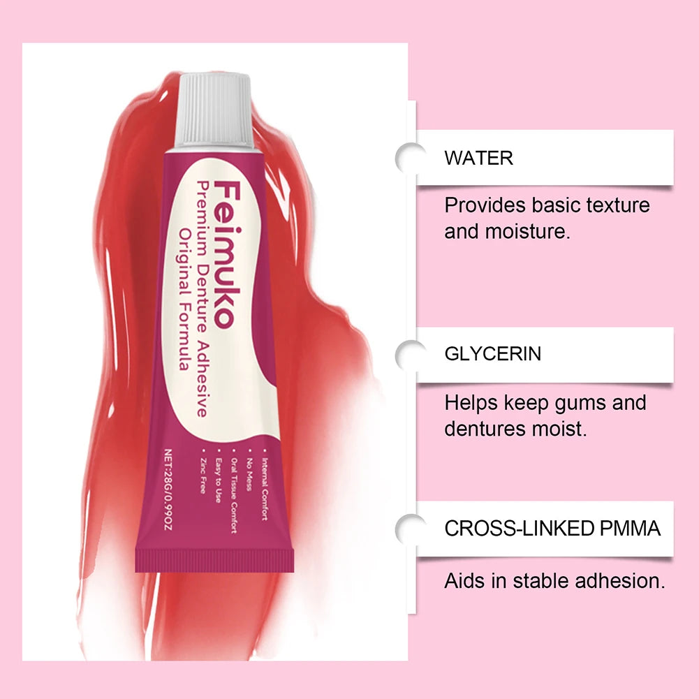Thermoplastic Denture Adhesive Cream – Waterproof Strong Hold