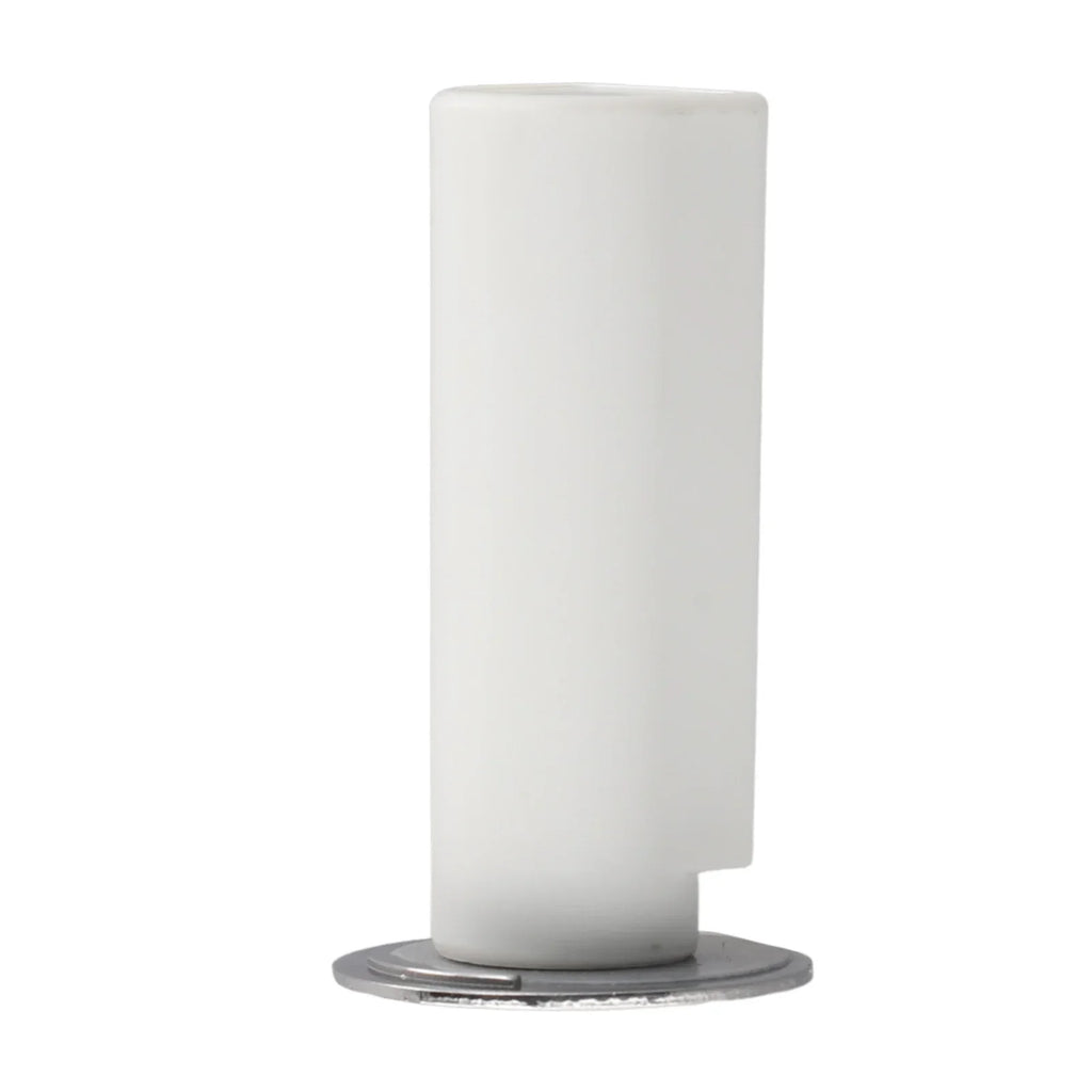 Heavy Duty Magnetic Door Stopper, White Stainless Steel No Punch Door Suction Holder, Touch Door Hardware Oasis Select white