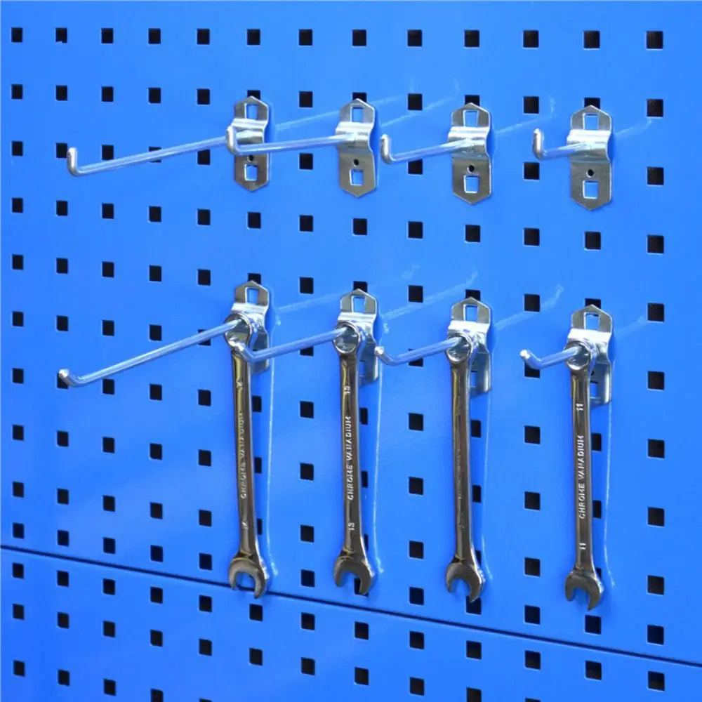 Wall Mount Square Hole Hook Durable Storage Rack 25/50/75/100/150/200mm Oblique Hanger Hole Board Hook Pegboard Hook Oasis Select