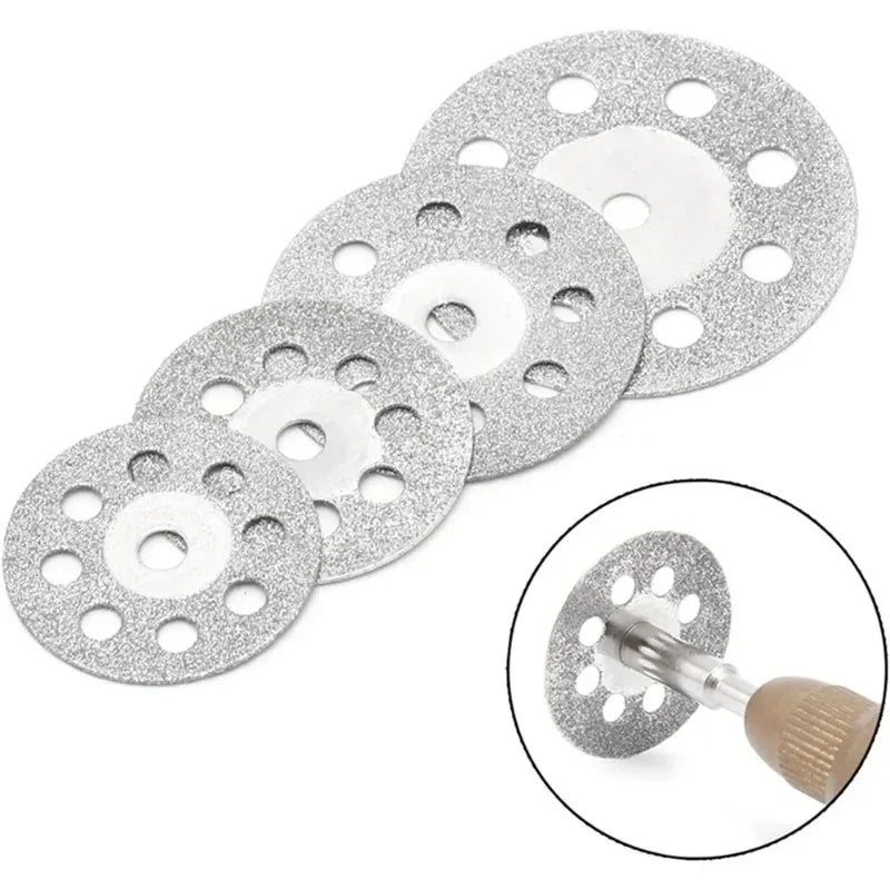 22mm Diamond Cutting Disc 3mm Grinding Wheel Mandrel for Metal Cutting Rotary Tool Electric Grinder Parts Oasis Select