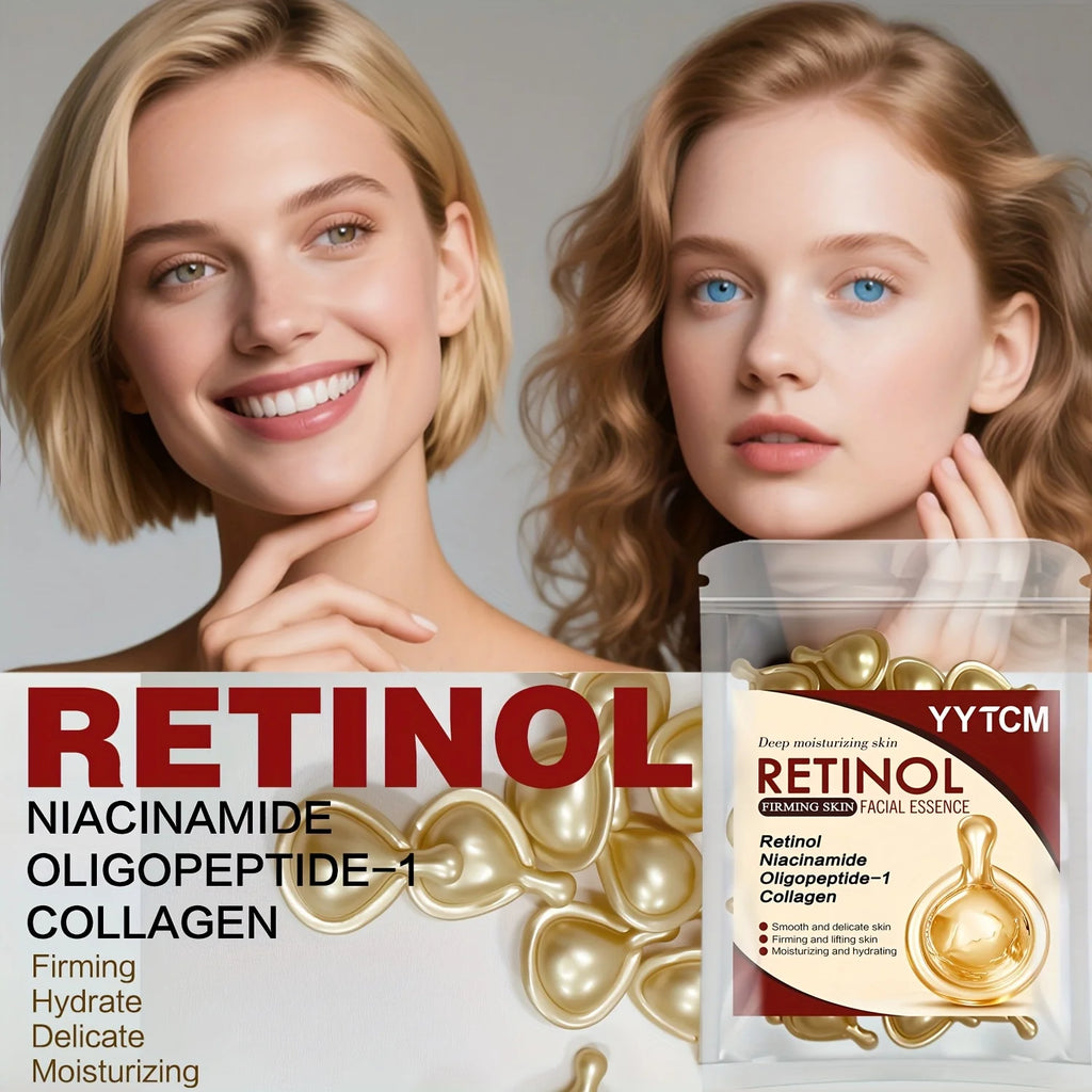 Retinol Face Serum Capsules – Collagen & Niacinamide | 30pk Face Serum Capsules Oasis Select