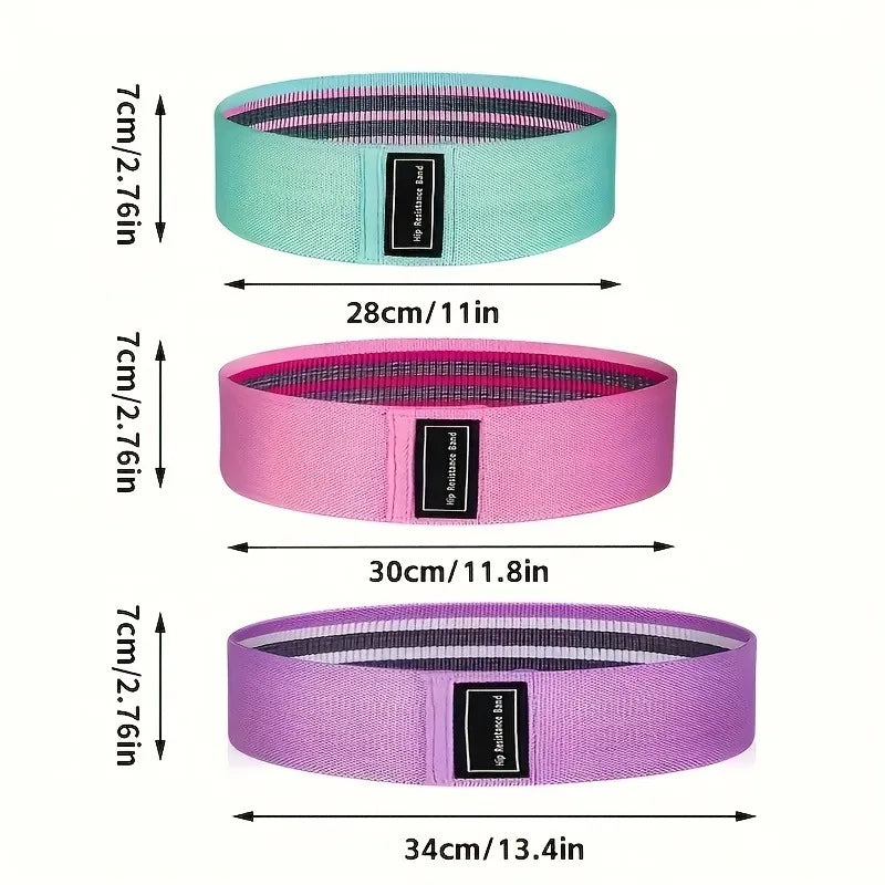 3pcs Yoga Squat Butt Belt Butt Rally Resistance Belt, Butt Lift Ring Elastic Belt Rally Ring Stretch Belt,Christmas Gifts Oasis Select