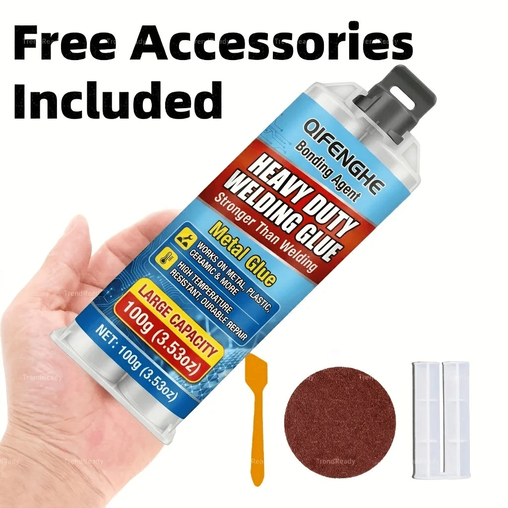 100g Heavy-Duty Welding Glue | High Temp Metal Repair Adhesive Repair Adhesive Gel Oasis Select