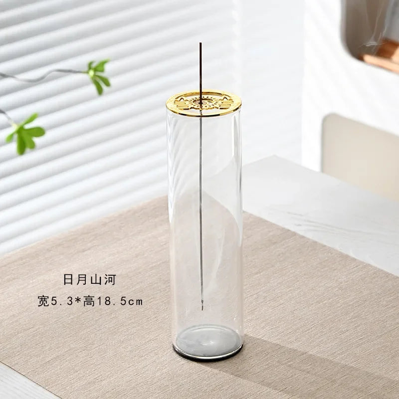 Upside-down Incense Burner Creative Line Incense Burner Zen Decoration Retractable Glass Incense Burner Oasis Select