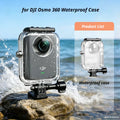 45m Waterproof Dive Case for DJI Osmo 360 | Protective Housing