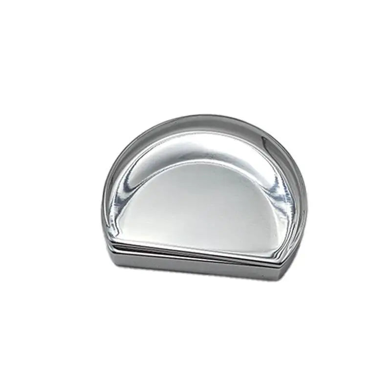 1/2Pcs Zinc Alloy Moon Shaped Balm Storage Box Slide Lid Portable Refillable Solid Perfume Case for Daily Outdoor Use Oasis Select A1