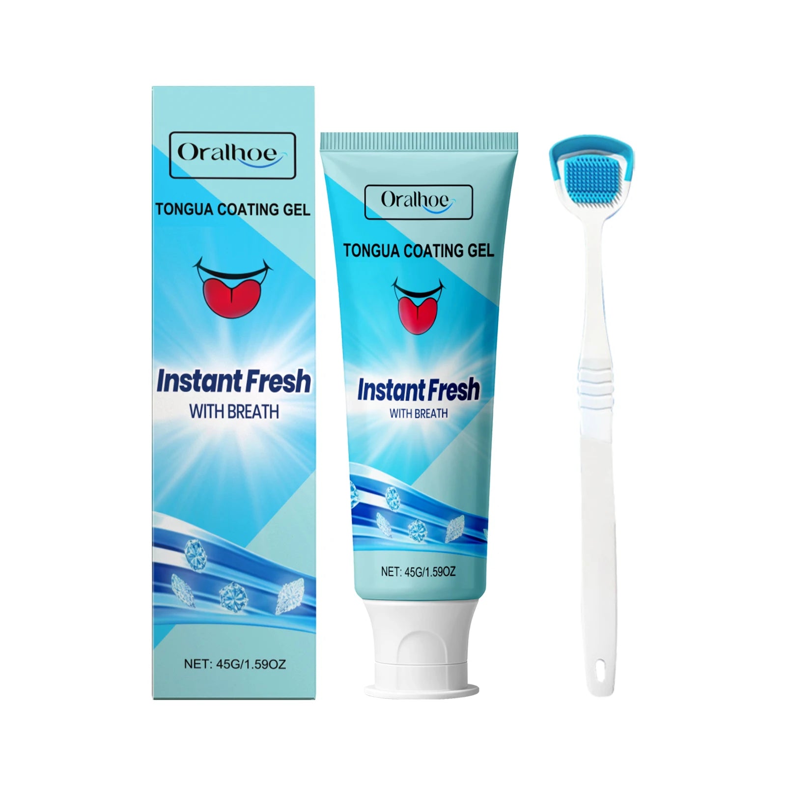 Oralhoe Tongue Cleansing Gel – Fresh Breath & Coating Removal Tongue Cleansing Gel Oasis Select 45g boxed
