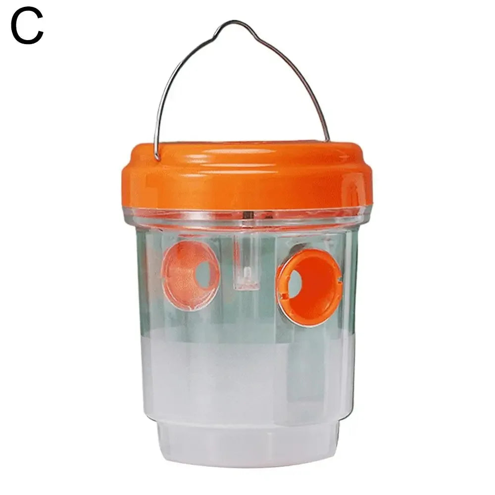 Solar Powered LED Insect Killer Mosquito Zapper Outdoor Hanging Trap Safe Non-Toxic Reusable Lamp Light Trap Pest Control Light Oasis Select MF-orange