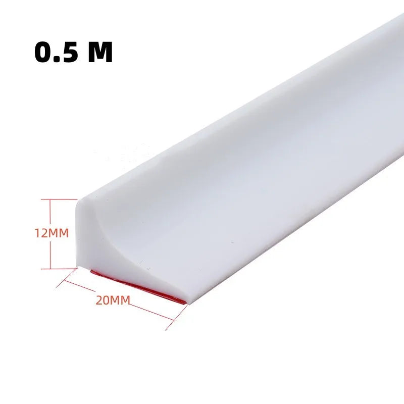 Silicone Shower Water Stopper – Self-Adhesive Seal Strip