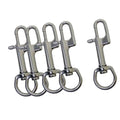 1/3/5pcs 92mm Heavy Duty Marine-Grade 316 Stainless Steel Swivel Eye Bolt Snap for Marine Boat Scuba Diving Safety Snap Hook Oasis Select 5pcs