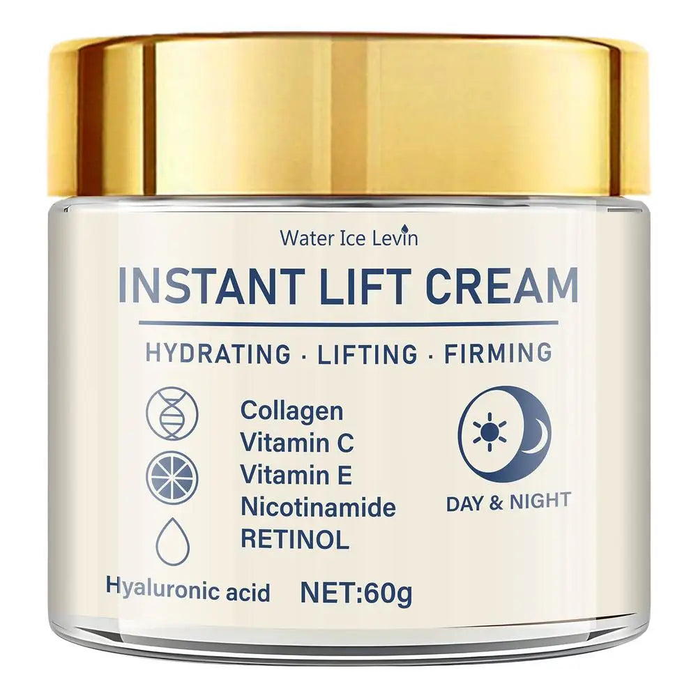 60g Instant Lift Face Cream Firming Skin Tightening Anti Wrinkle Collagen Hyaluronic Acid Hydrating Nourishing Facial Moisturize Oasis Select 60gx1