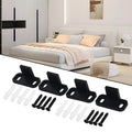 4PCS AntiSwing Plastic Accessories for Barn Door Hanging Rail Without Slotting Adjustable for Most Door Thicknesses Oasis Select China Mainland