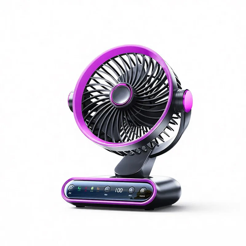 Smart Desktop Circulation Fan 4 Modes And 100 Adjustable Speeds Cooling Fan for Bedroom Office Living Room And Outdoor Oasis Select Dusty Purple