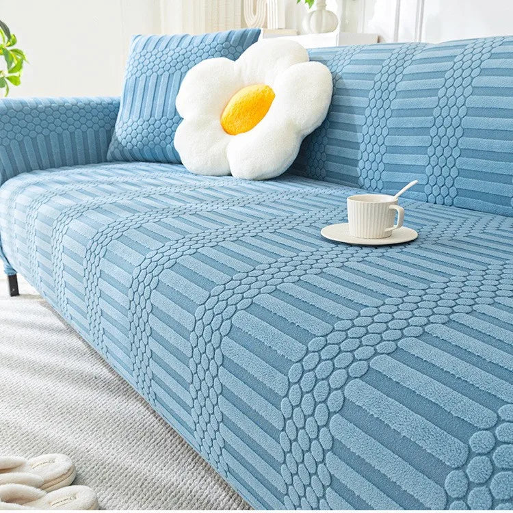 Cream-style Fully Wrapped Sofa Cover All-season Lazy Sofa Cover Cat Scratch-resistant Sofa Cushion Couch Covers for Sofas Oasis Select