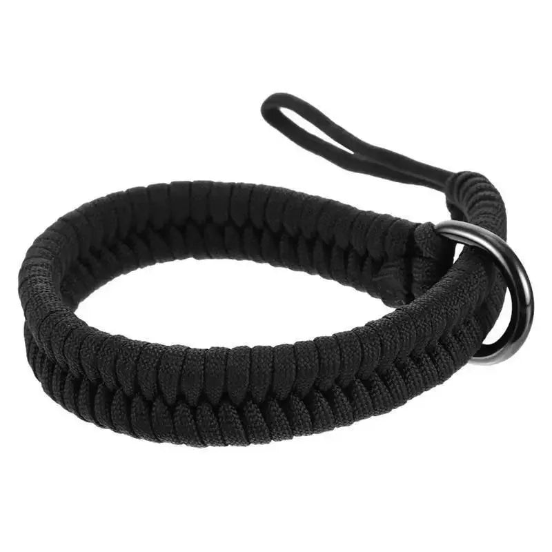 Adjustable Handmade Woven Camera Wrist Strap Quick Release Hand Lanyard for Photographers Compatible with Dslr Mirrorless Camera Oasis Select black